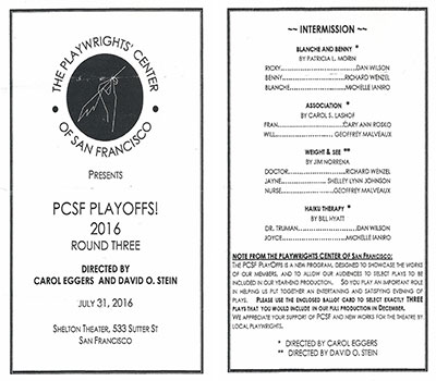 PCSF Playoffs program